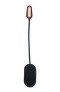 Black LED light on a white background